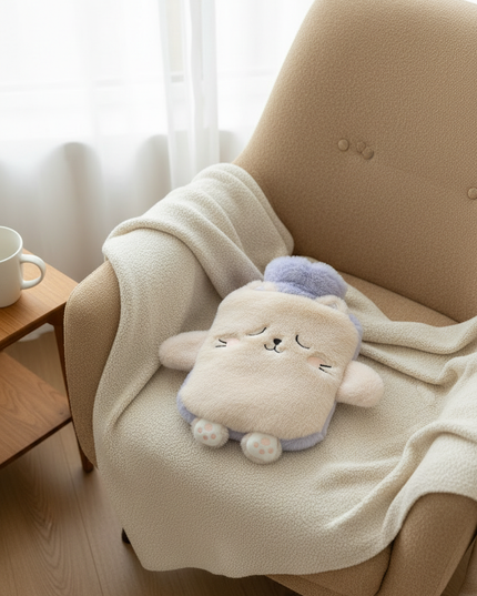 Beige Wärmflasche Kuscheltiere - kuschelig warm - Ansicht 2