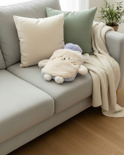 Beige Wärmflasche Kuscheltiere - kuschelig warm - Ansicht 3