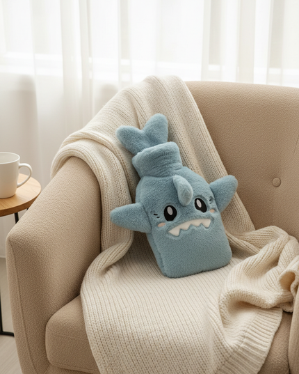 Blaue Wärmflasche Kuscheltiere - kuschelig warm - Ansicht 1