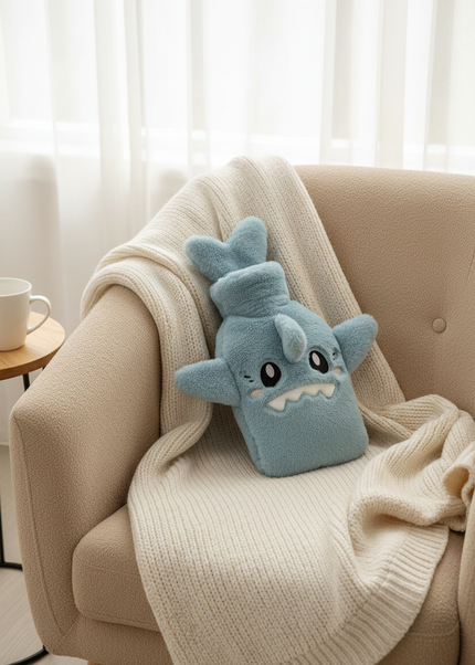 Blaue Wärmflasche Kuscheltiere - kuschelig warm - Ansicht 1