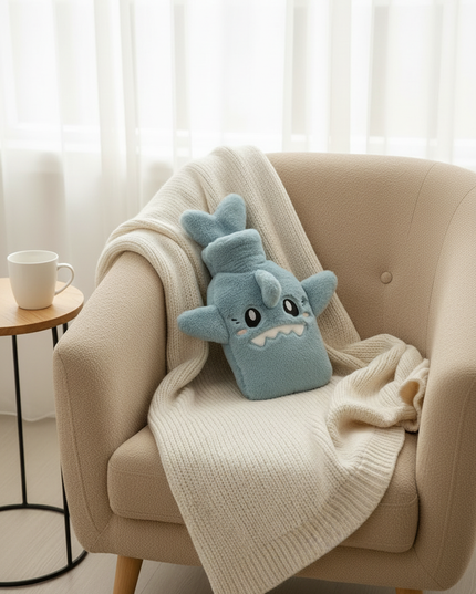 Blaue Wärmflasche Kuscheltiere - kuschelig warm - Ansicht 3