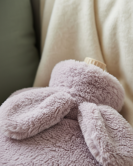 Flauschige Wärmflasche Tier - kuscheliger Hase - Ansicht 4