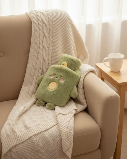 Grüne Wärmflasche Kuscheltiere - kuschelig warm - Ansicht 3