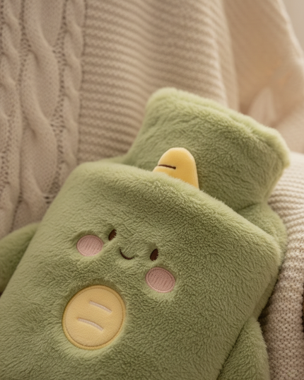 Grüne Wärmflasche Kuscheltiere - kuschelig warm - Ansicht 4