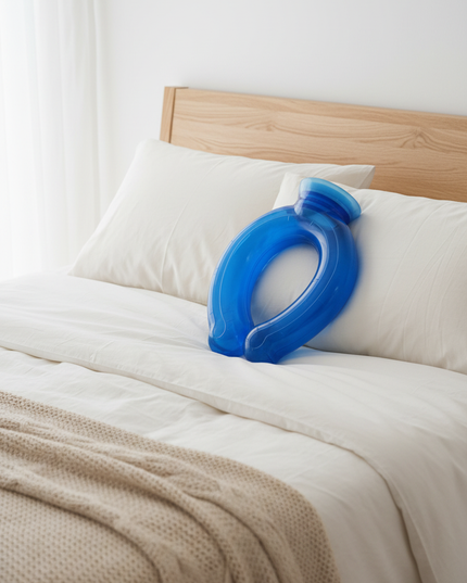 Warme Nackenwärmflasche - blau für kuschelige Abende - Ansicht 1