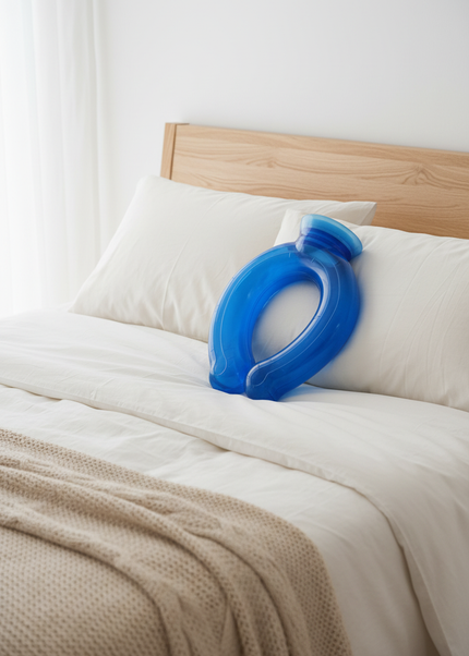 Warme Nackenwärmflasche - blau für kuschelige Abende - Ansicht 1
