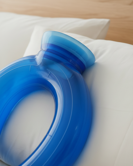 Warme Nackenwärmflasche - blau für kuschelige Abende - Ansicht 4