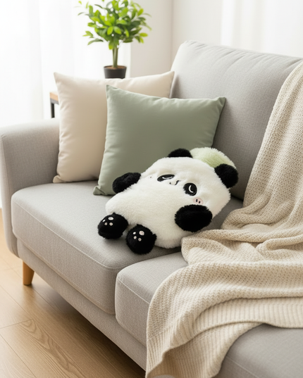Stofftier mit Wärmflasche - kuscheliger Panda - Ansicht 3