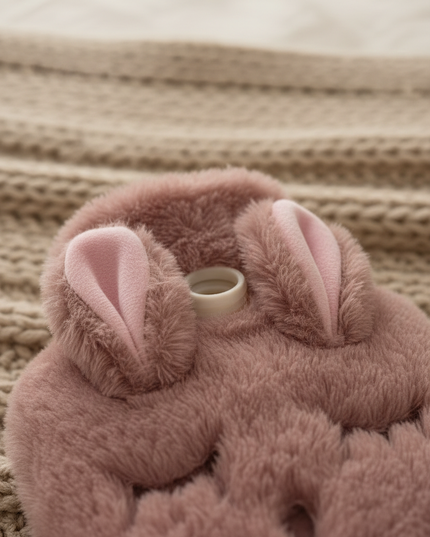Flauschige Wärmflasche in Rosa - kuschelig durch kalte Tage - Ansicht 4