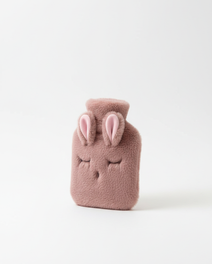 Flauschige Wärmflasche in Rosa - kuschelig durch kalte Tage - Ansicht 5