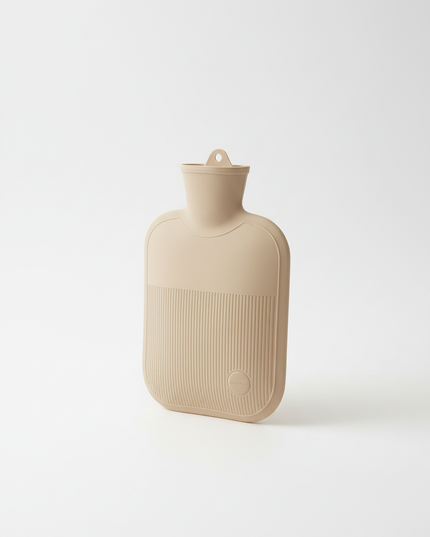 Wärmflasche mit Bezug in Beige - kuschelig warm - Ansicht 5