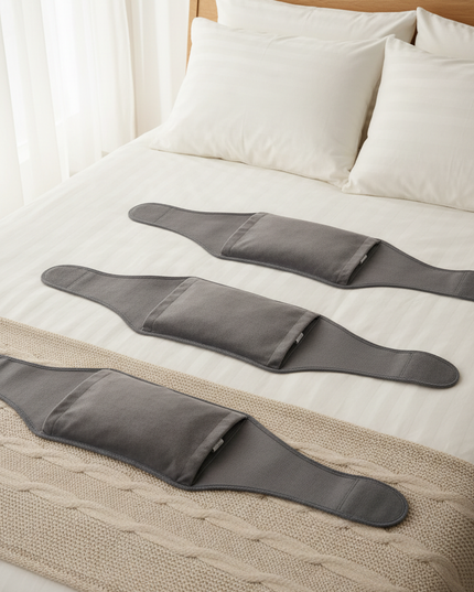 Grauer Wärmflaschengürtel - 3er-Set für Sofa und Bett - Ansicht 1