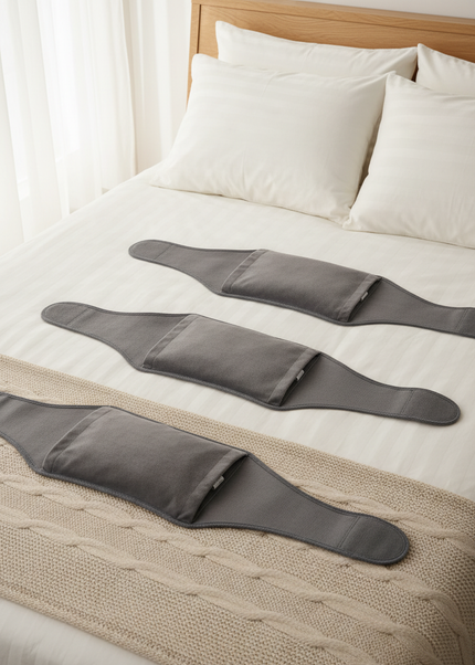 Grauer Wärmflaschengürtel - 3er-Set für Sofa und Bett - Ansicht 1