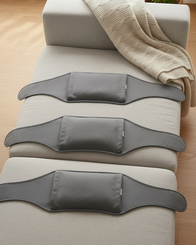 Grauer Wärmflaschengürtel - 3er-Set für Sofa und Bett - Ansicht 2