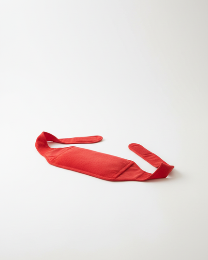 Roter Wärmflaschengürtel - wärmt Hüfte und Rücken - Ansicht 5