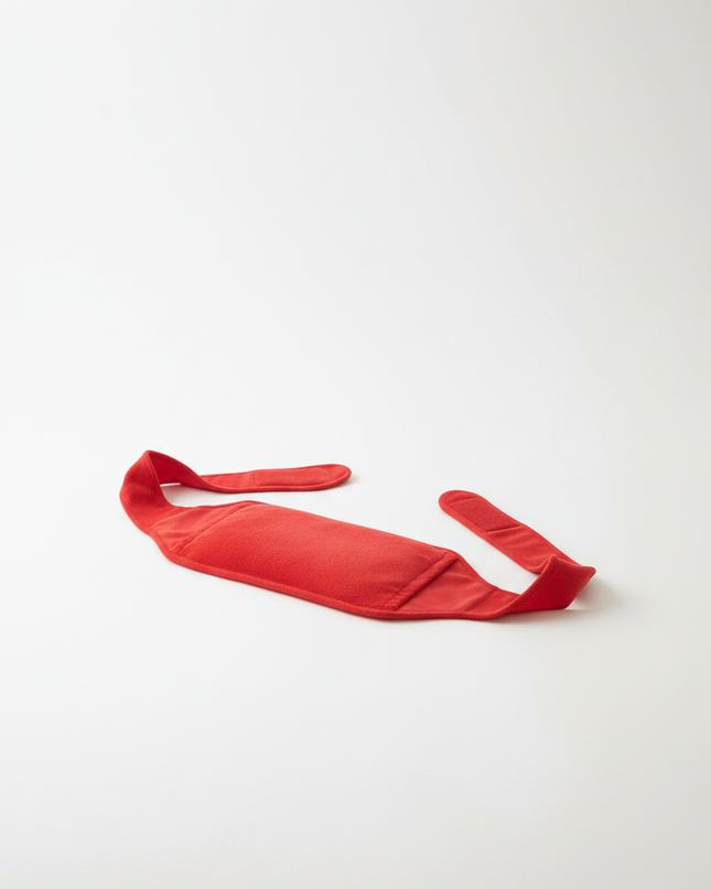 Roter Wärmflaschengürtel - wärmt Hüfte und Rücken - Ansicht 5